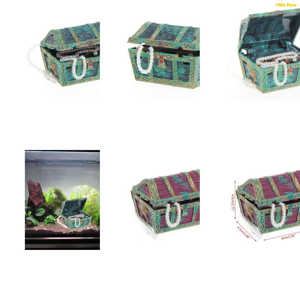 Pet X Supplies & Tack Grooming - U1JB – décorations coffre trésor d'aquarium,