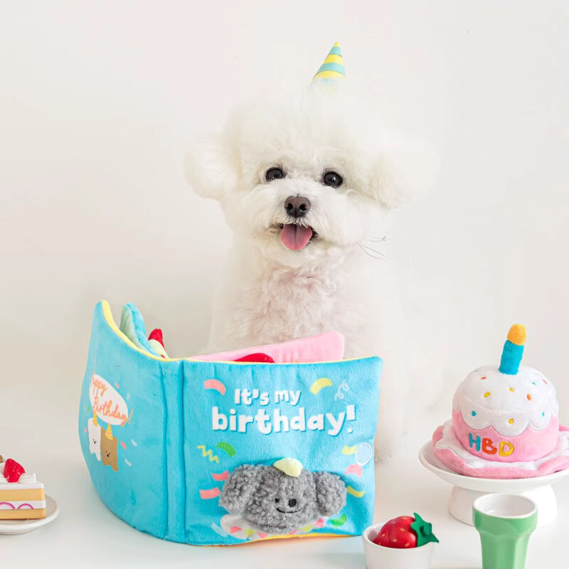 Dog Treat Puzzle Toy - Livre interactif pour animaux de compagnie,